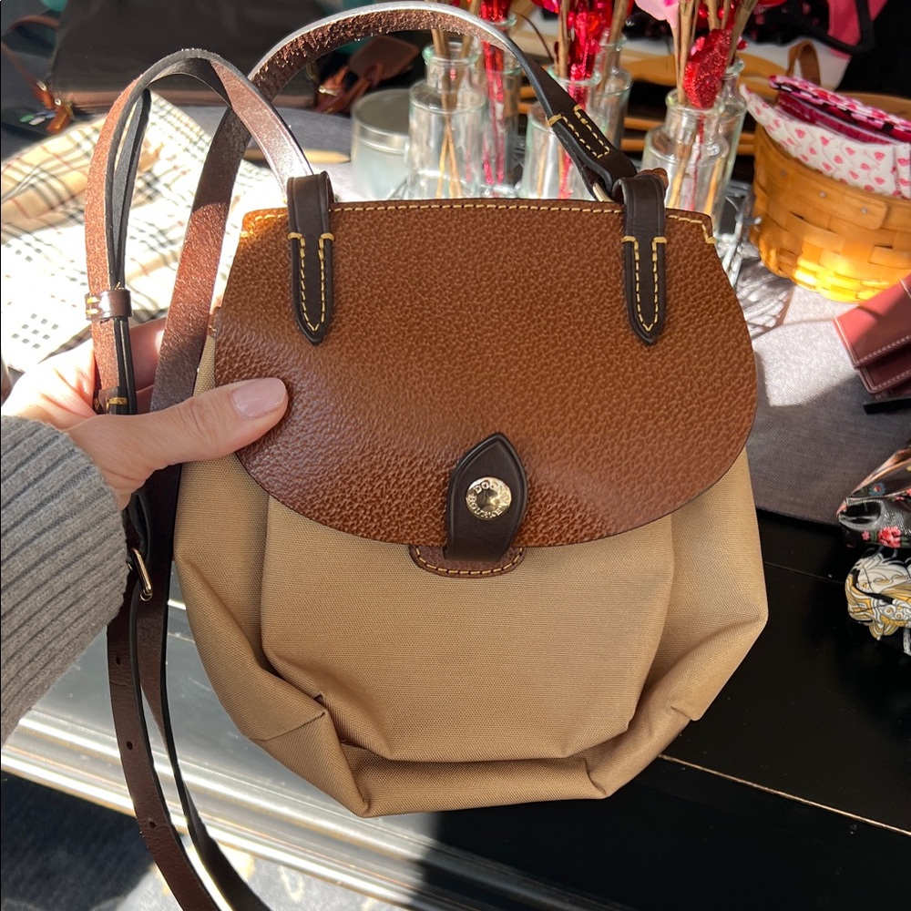 Dooney & Bourke Brown and Tan crossbody